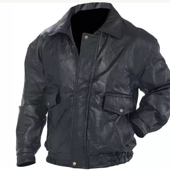 Napoline Other - Napoline Mens leather Bomber Jacket